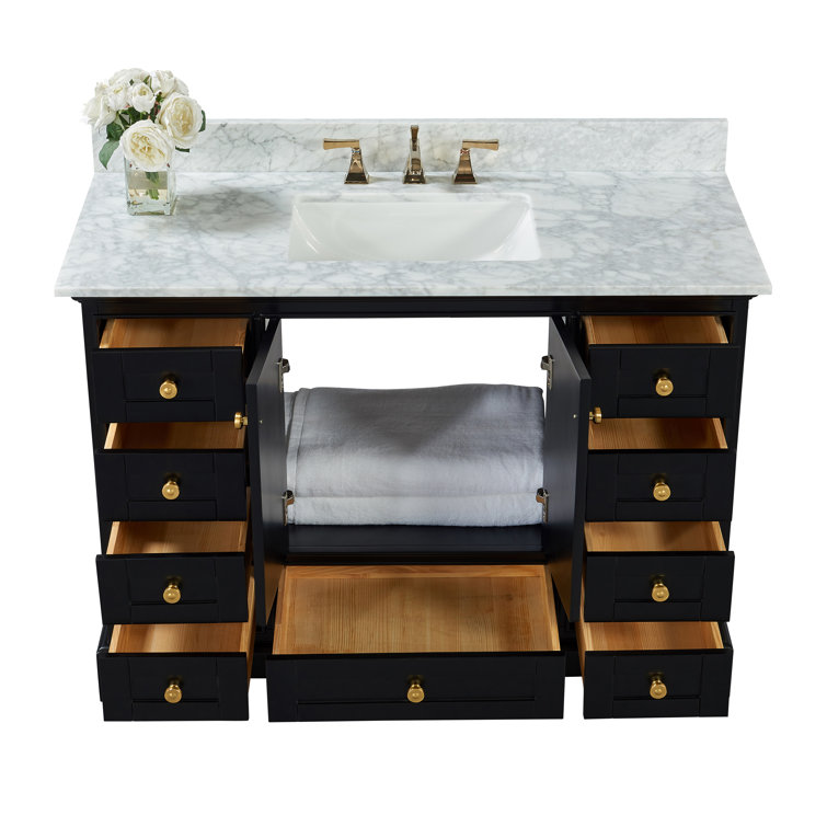Ancerre Designs Audrey 48'' Single Bathroom Vanity with Vanity Top